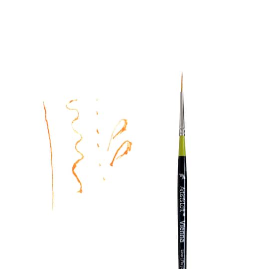 12 Pack: Vienna Golden Taklon Short Handle Liner Brush by Artist's Loft™